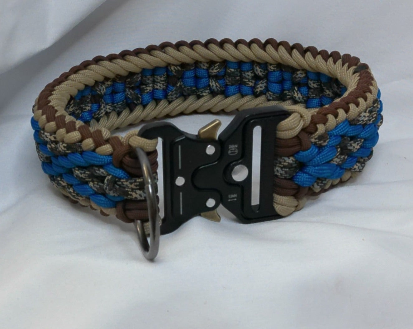 16" Blue and Camo Dog Collar