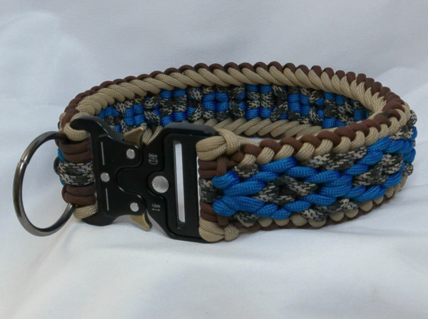 16" Blue and Camo Dog Collar