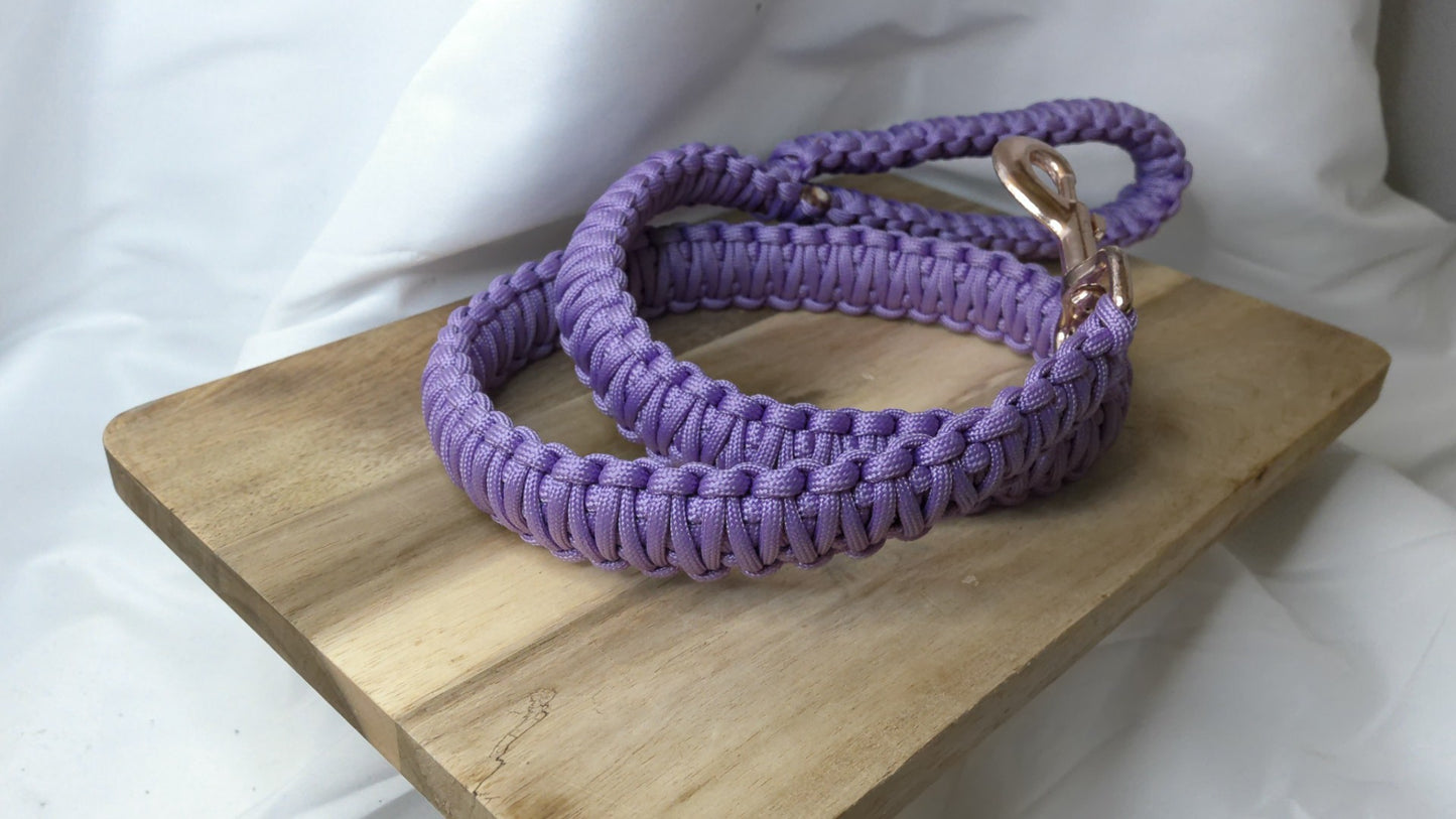 38" Purple Paracord Dog Leash